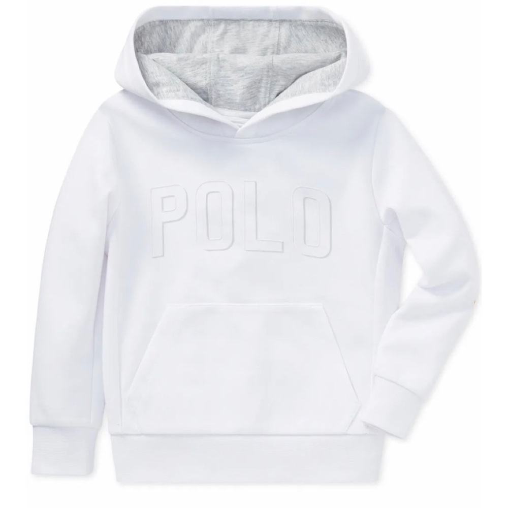 NWT  Polo Ralph Lauren Little Boys Double Knit Graphic Hoodie Performance